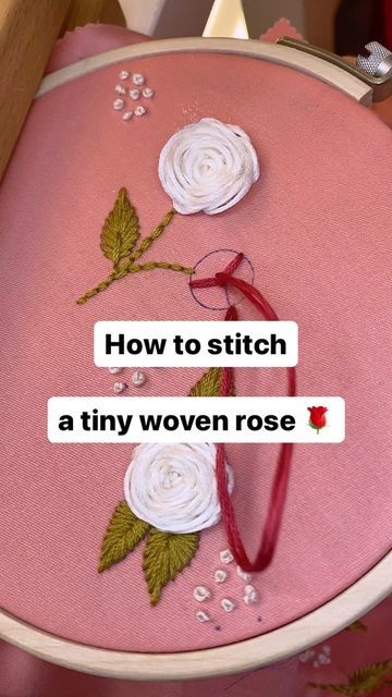 Woven Wheel Stitch, How To Stitch, Send To A Friend, Handmade Market, A Beautiful Flower, Patterns Embroidery, Flower Embroidery Designs, Pdf Patterns, Embroidery Tutorials