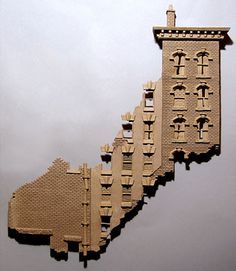 John Brickels, Architectural Sculpture and Claymobiles: super cool! Description from pinterest.com. I searched for this on bing.com/images John Brickels, Houses Art, Pottery Lessons, Architectural Sculpture, Mini Houses, Pottery Houses, Clay Houses, Cardboard House, Relief Sculpture