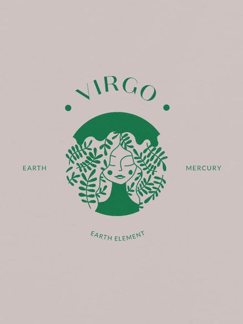 Virgo Earth Sign, Rb Logo, All About Virgo, Virgo Art, Totes Ideas, Printable Wall Collage, Virgo Love, Astrology Virgo, Spider Art