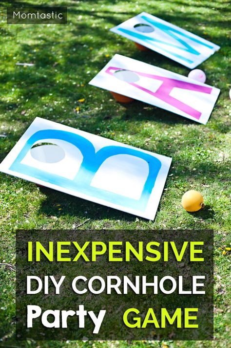 Inexpensive DIY Cornhole Party Game - Cornhole (or bags) sets can be super expensive and not exactly prime party style. Instead, make a simple DIY cornhole set out of foam board and get ready for party tossing at its finest. Cornhole Party, Birthday Party Hacks, Prime Party, Make Cornhole Boards, Diy Cornhole, Ocean Theme Crafts, Diy Cornhole Boards, Corn Hole Diy, Primary Activities