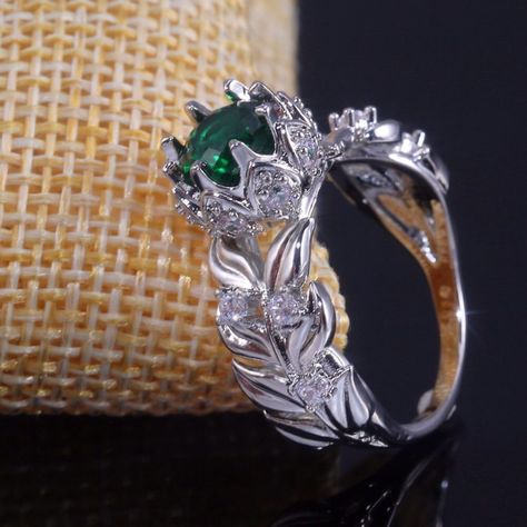 "Handmade Round Green Emerald 925 Silver Ring For Women, Fb16fa1025 Metal: 925 Sterling Silver Plated Stone: Cubic Zirconia Best Quality Available Ring Size: 6, 9 Gift For Women, Christmas, Birthday, Vacation, Mother's Day, Valentine's Day, Wedding, Engagement , Bridal, Promise, Anniversary, Party Thank You For Visitng!" Silver Ring For Women, Birthday Vacation, Sterling Silver Jewelry Handmade, Rhinestone Ring, Women Christmas, 925 Silver Ring, Day Wedding, Anniversary Party, Green Emerald