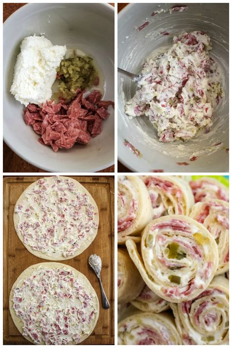 Salami Pinwheels Salami Pinwheels, Salami Appetizer, Tortilla Pinwheels Recipe, Salami Rolls, Squash Gratin, Butternut Squash Gratin, Salami Recipes, Mini Snacks, Chicken Pinwheels