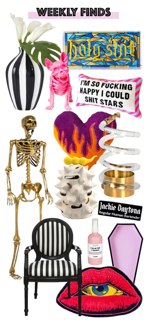 Continuing October spookiness but today we have a look at some funky ass decor ! #eclecticdecor #homedecor #witchyvibes Quirky Home Decor Inspiration, Funky Bedroom Decor, Tacky Decor, Strange Decor, Funky Eclectic Decor, Funky Bathroom, Funky Bedroom, Quirky Kitchen Decor, Maximalist Eclectic