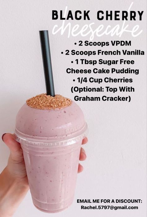 Herbalife Shake Recipe (Black Cherry Cheesecake) | Herbalife shake recipes, Herbalife recipes, Herbalife shake Shake Recipes Herbalife, Shakes Ideas, Herbalife Protein Powder, Herbalife Shop, Herbal Life Shakes, Herbalife Meal Plan, Herbalife Teas, Herbalife Protein, Herbalife Shakes