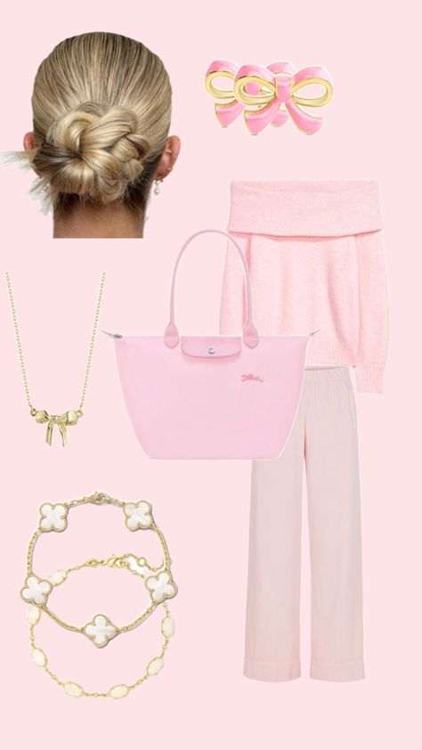 Pink Longchamp bag styled Pink Longchamp Bag Outfit, Long Champ Outfit, Pink Longchamp Bag, Pink Bags Outfit, Longchamp Bag Outfit, Longchamp Outfit, Pink Wardrobe, Longchamp Bag, Bag Outfit