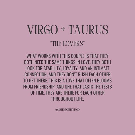 Virgo Love Compatibility + What Works 💞 #Listentothevirgo Virgo Taurus Love, Virgo And Taurus Relationship, Taurus And Virgo Relationship, Virgo X Taurus, Taurus Virgo Compatibility, Virgo In Love, Aquarius And Virgo, Virgo Love Compatibility, Virgo Men In Love