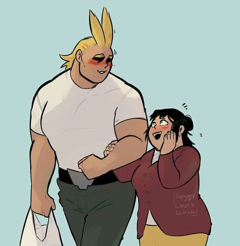 Toshinori and Inko 💕 Inko Midoriya, Graphic Design Memes, Ink Drawing Techniques, Black Ink Art, Sans Cute, All Might, Ink Artwork, Buko No Hero Academia, Ink Drawing Illustration