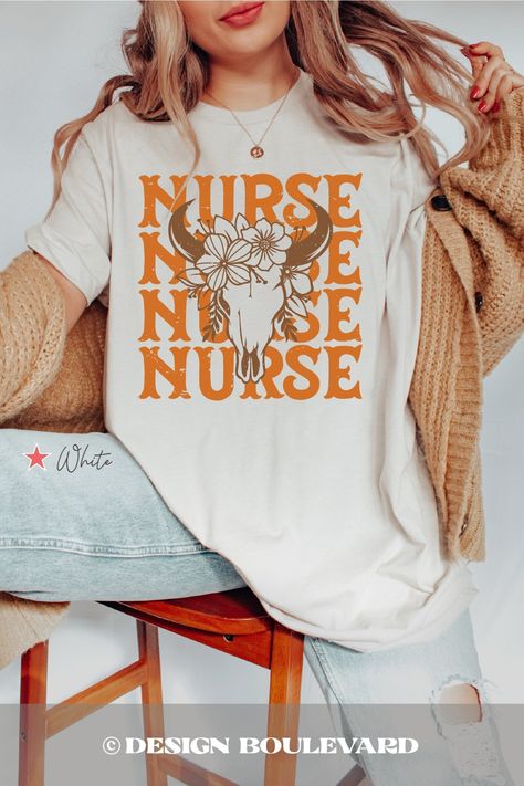 Nurse Western Shirt, Nurse Cowgirl Tshirt, Nurse Week Gift, Nurse Cowboy Rodeo T-shirt, RN Nurse & LPN Country Music Lover Boho Tee Shirt - Etsy Cowgirl Tshirt, Nurses Week Gifts, Nurse Week, Country Tees, Mom Bod, Cowboy Rodeo, Boho Tees, New Nurse, Future Nurse