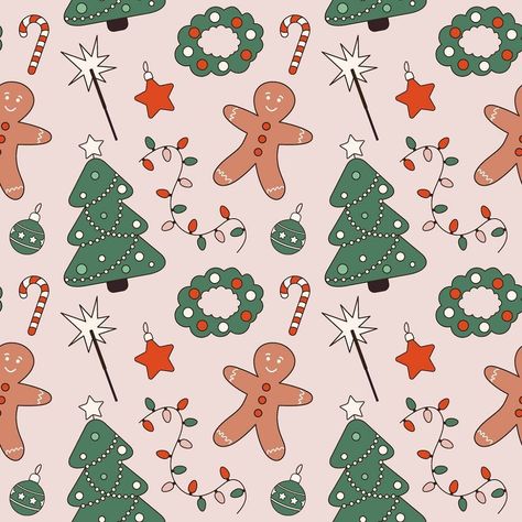 #Natal #Christmas_Prints_And_Patterns #Christmas_Textiles #Dickson_Tennessee Christmas Fabric Pattern, Christmas Prints And Patterns, Christmas Textiles, Christmas Wallpaper Ipad, Seamless Prints, Dickson Tennessee, Christmas Seamless Pattern, Scrapbook Patterns, Christmas Cutouts