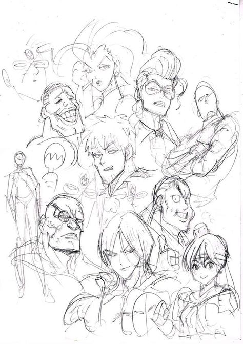 Yusuke Murata, Character Sketches, Cartoon Drawing, Cool Sketches, Punch Man, Bleach Anime, Reference Images, Art Studies, Manga Drawing