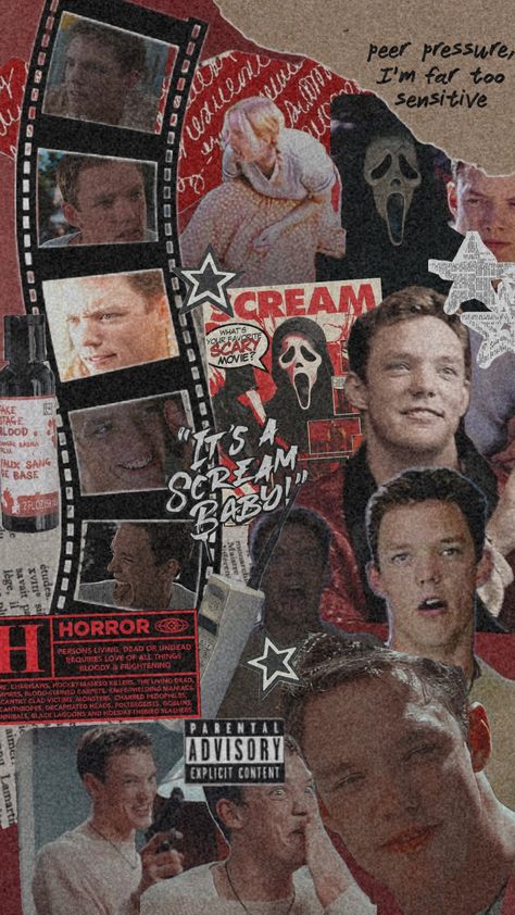 Stu From Scream Wallpaper, Billy And Stu Halloween Costumes, Billy And Stu Aesthetic, Scream Lockscreen Aesthetic, Stu Scream Wallpaper, Billy Loom Is And Stu Macher, Slc Punk Wallpaper, Scream 1996 Billy And Stu, Stu And Billy Scream