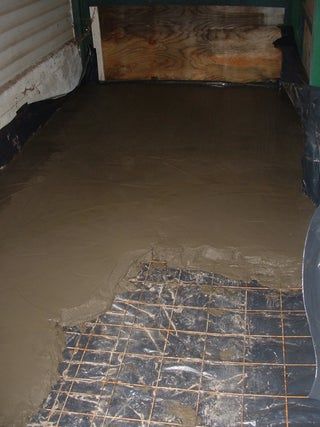 Pour a Floating Concrete Floor : 6 Steps (with Pictures) - Instructables Concrete Basement Floors, Old Concrete, Mud Room Entry, Concrete Pad, Poured Concrete, Basement Flooring, Concrete Tiles, Concrete Floor, Non Slip Flooring