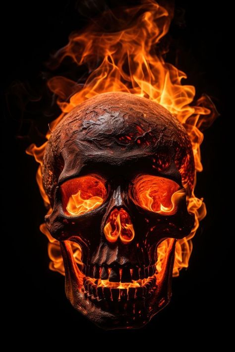 Fire Black Background, Fire Skull, Skull Fire, Dark Aesthetics, Skull Illustration, Skull Graphic, Black Fire, Skull Drawing, Skull T Shirt