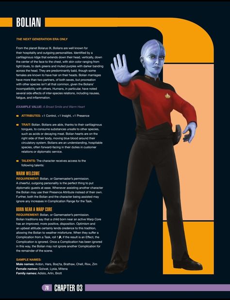 Bolian (Star Trek Adventures: Beta Quadrant) Star Trek Aliens Races, Star Trek Adventures Rpg, Star Trek Races, Star Trek Adventures, Star Trek Species, Star Trek Fashion, Star Trek Rpg, Star Trek Data, Star Trek Crew