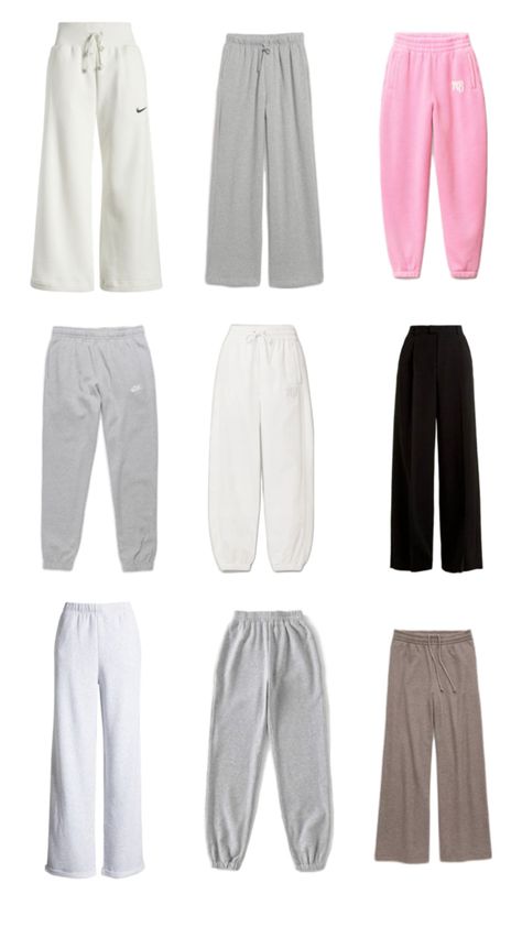 #collage #aesthetic #clothing #fashion #sweatpants #cozy #baggy #viralpost #greysweatpants Aesthetic Sweatpants, Fashion Sweatpants, Baggy Sweatpants, Aesthetic Clothing, Grey Sweatpants, Viral Post, Sweatpants, Collage, Wardrobe