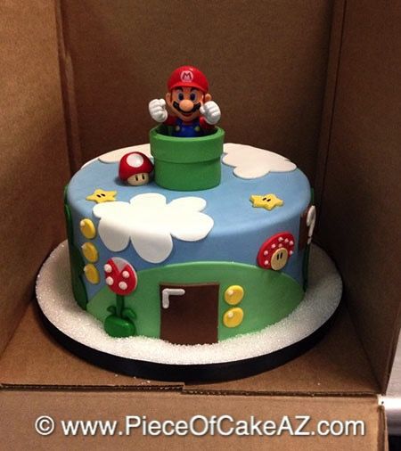 Mario Movie Cake, Nintendo Cake Ideas, Super Mario Cakes, Super Mario Bros Party Ideas Cake, Mario Bros Cake Ideas, Simple Mario Cake, Supermario Cakes, Super Mario Cake Ideas, Mario Cake Ideas