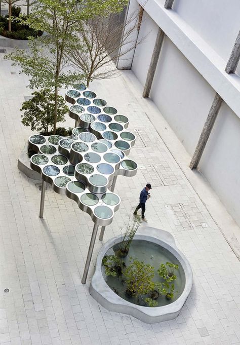 https://www.architonic.com/en/project/ronan-erwan-bouroullec-nuage-promenade/5105800?utm_source=Dailytonic Newsletter Urban Spaces Design, Bouroullec Design, Structure Art, Bouroullec Brothers, Design Miami, Erwan Bouroullec, Canopy Design, Row House, Pergola Designs