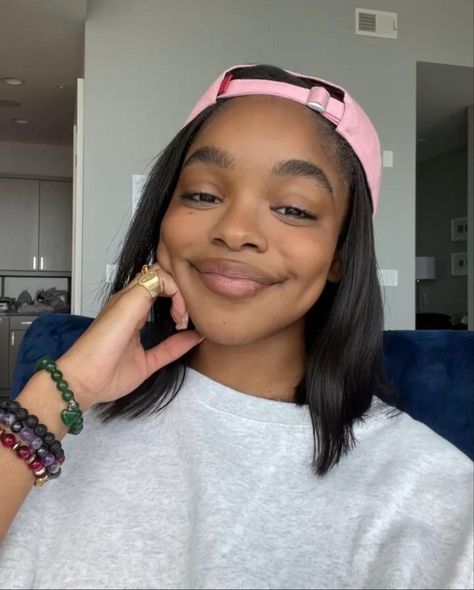 Marsai Martin Aesthetic, Marsai Martin Outfit, Marsai Martin, Stock Photos People, Facial Routine, Facial Routine Skincare, My Generation, Books Cover, Goddess Braids Hairstyles