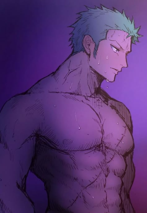 رورونوا زورو, Zoro Roronoa, One Piece Crew, Hottest Anime Characters, Zoro One Piece, One Peice Anime, The Pirates, Anime Guys Shirtless, One Piece Drawing