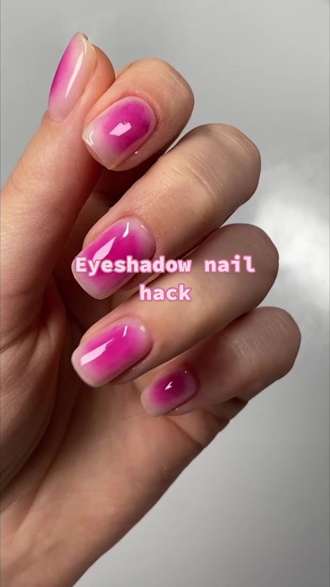 Martyna Wodziak on TikTok How To Do Aura Nails At Home, Aura Nail Tutorial, Eyeshadow Nails Diy, Aura Nails Tutorial, Eyeshadow Nails, Aura Nails With Eyeshadow, Eyeshadow Aura Nails, Eyeshadow Aura Nails Tutorial, How To Use Eyeshadow