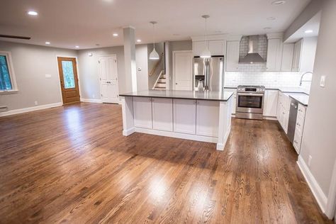 How to Modernize Your Split-Level Home and Make it Look Better Split Level Remodel Interior Open Floor, Bi Level Kitchen Remodel, Split Level Kitchen Remodel Open Concept, Split Level House Remodels, Tri Level Remodel, Split Foyer Remodel, Split Level Home Designs, Tri Level House, Split Entry Remodel