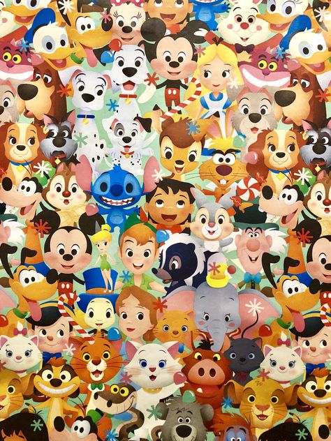 Disney Characters Collage Drawing, Disney Collage Wallpapers, Disney World Collage Wallpaper, Disney 100 Years Of Wonder Wallpaper, Disney Animal Kingdom Wallpaper, Disney Background, Cute Disney Pictures, Disney Rooms, Disney Collage