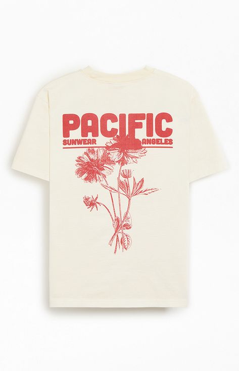 Pacific Sunwear Florist T-Shirt Slim Fit Cargo Pants, Pacific Sunwear, Men's Graphic Tees, National Park Shirt, Women's Graphic Tees, Pacsun Mens, Kids Activewear, Brand Graphics, White Polo