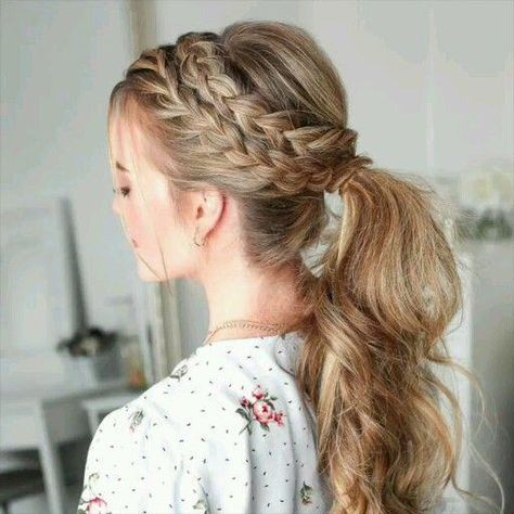 Hair Upstyles, Long Hair Video, Hair Braid Videos, Peinados Fáciles Para Cabello Corto, Penteado Cabelo Curto, Brown Blonde Hair, Hair Videos Tutorials, Short Hairstyle, Easy Hairstyles For Long Hair