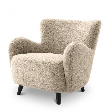 Simple Armchair, Poltrona Design, Beige Armchair, Beige Chair, Small Chair, Salon Design, Armchair Design, Fabric Seat, Black Legs