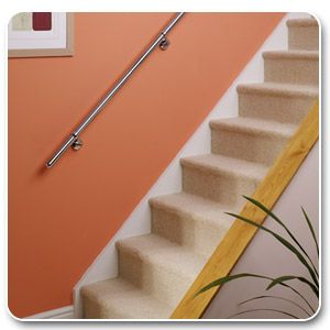 Handrail Banister Remodel, Deck Staircase, Wall Mounted Handrail, Aluminum Handrail, Stainless Steel Handrail, Staircase Handrail, Steel Handrail, Hand Rail, Steel Stairs