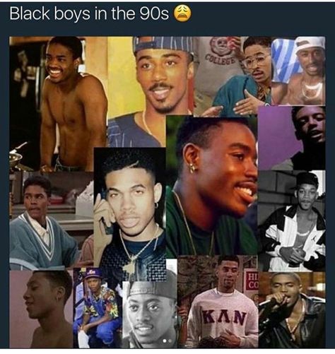 90's Boys 90s Black Men, 90s Men, Black Boys, Black Men, Facial, Collage, Iphone, Hair Styles, Hair