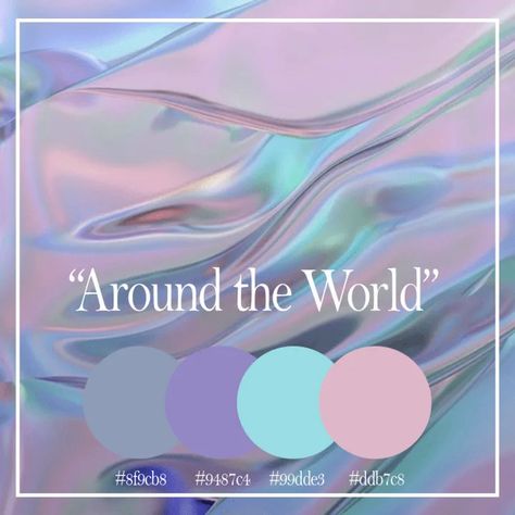 7 Color Palettes For Your Latest Design Inspired By the 90s - Danielle Verderame Pisces Color, Hologram Colors, Color Pallete, Senior Project, Rachel Ashwell, Design Palette, 90s Colors, Brand Color Palette, My Favorite Color