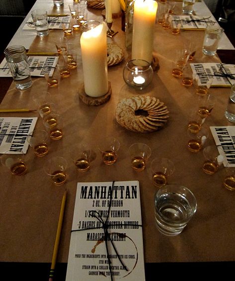 Whiskey Dinner Party, Whiskey Tasting Party Ideas, Speakeasy Fundraiser, Bourbon Tasting Party, Steak And Whiskey, Bourbon Party, Whiskey Tasting Party, Dinner Hosting, Secret Supper