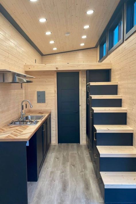 Shed Tiny Home Floor Plans, 8x20 Tiny House On Wheels Floor Plans, Tiny Home With Loft Floor Plans, Small Tiny House On Wheels, Tiny Home On Wheels Exterior, Tiny Home Loft Ideas, Tiny Home Floorplan Loft, Tiny Home On Wheels Floor Plans, 10x16 Tiny House Floor Plans