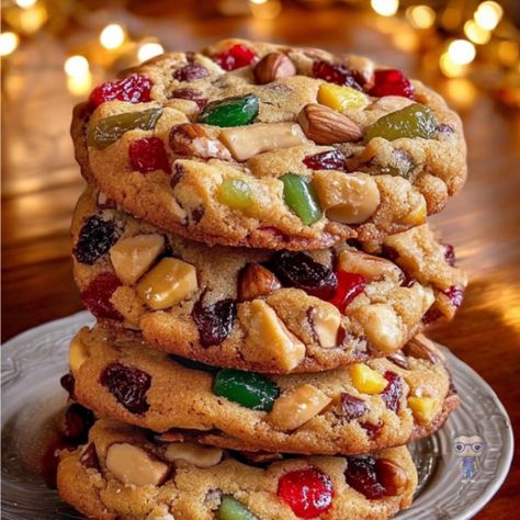 Christmas Cookies With Dried Fruit, Old Fashion Fruit Cake Cookies, Easy Fruitcake Cookies Cake Mixes, Christmas Fruitcake Cookies Recipes, Fruitcake Cookie Bars, Old Fashioned Fruit Cake Cookies, Chewy Fruitcake Cookies, Hermits Cookies Old Fashioned, Easy Fruit Cake Cookies Recipe