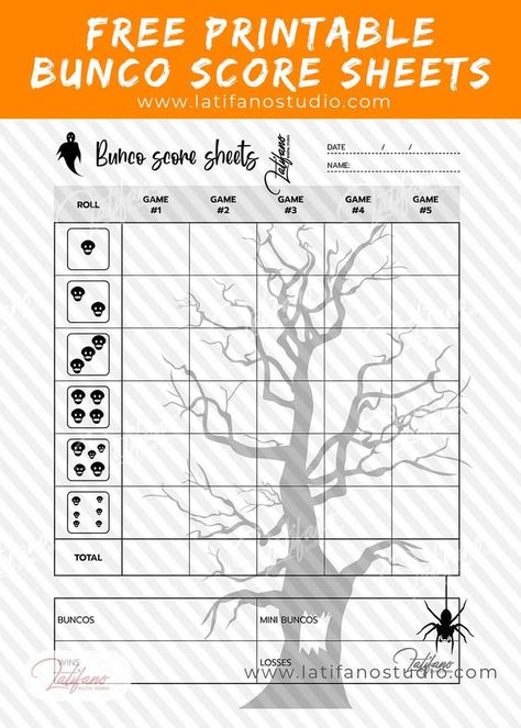 Bunco, a game of chance played with nine dice, is widely enjoyed and referred to by various names like Bonko or Bunko. It offers a thrilling experience where luck plays a significant role. Whether you’re at a lively party, spending quality time with family, or finding yourself stranded on an island with eleven friends, playing bunco can bring excitement and entertainment to your gathering. Halloween Bunco, Bunco Score Sheets, Bunco Game, Free Printable Halloween, Halloween Science, Printable Board Games, Printable Halloween, Free Halloween, Printable Games