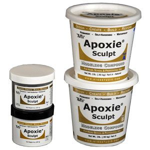 Apoxie® Sculpt - Air Dry Modeling Clay, Apoxie Sculpt, Epoxy Putty, Modeling Clay, Sculpting Clay, Cosplay Props, Mica Powder, Taxidermy, Coconut Oil Jar