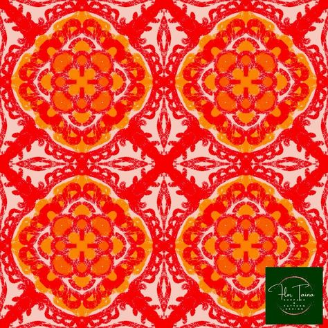 Spanish Floral Tiled Patterns-This design was created in Procreate with my own textured brushes. I absolutely am in a faded tile mode and have just been creating these lately. Once I created the design I was motivated to make additional color ways? Have a favorite? These designs will be available next week in my Spoon flower Shop. #spoonflower #spoonflowerdesigner #surfacepattern #surfacedesign #surfacepatterndesign #surfacepatterndesigner #spanishtiledesign #spanishtiles #fadedtiles #bohop... Spanish Floral Pattern, Groovy Floral Pattern, Spanish Tile, Surface Pattern Design, Surface Pattern, Flower Shop, Surface Design, Floral, Pattern