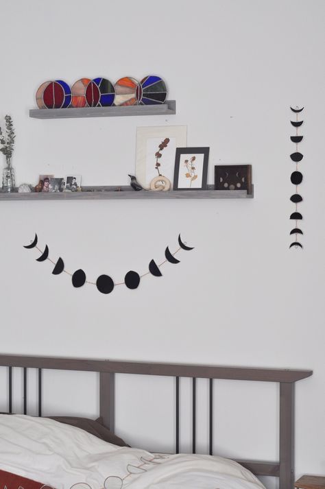 Image of Dark Side Complete Moon Phase, small Moon Crafts, Black Moon, Bed Room, Moon Phases, Dream Room, Room Diy, Diy Room Decor, Bedroom Inspirations, Dark Side