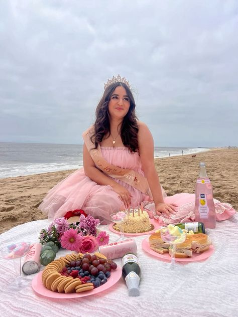 Beach Picnic Photoshoot, Beach Birthday Photoshoot, Birthday Beach Picnic, 23 Photoshoot, Picnic Shoot, 31 Birthday, Beach Theme Birthday, Princess Photo Shoot, Engagement Announcement Photos