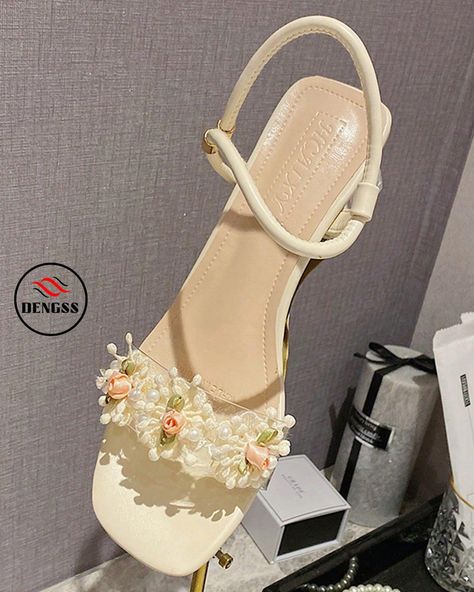 https://dengss.clothing/dengss-flower-decor-chunky-heel-ankle-strap-sandals-flower-rhinestone-high-heel-sandals/?feed_id=2139242&_unique_id=663003aa46be5&utm_source=Instagram&utm_medium=28dengss&utm_campaign=FS%20Posteronline%20clothing#DENGSS #fashion #style #love #instagood #like #beautiful #follow #clothing #model #beauty #happy #cute #shoes #shop #DENGSSFASHION #DENGSSSHOES #DENGSSKIDS Color: BeigeHeel Height: Low Heel (4.5cm/1.8inch)Upper Material: PVCLining Material: PVCInsole Mate... Modern Sandals, Rhinestone High Heels, Flower Sandals, Floral Sandals, Beige Heels, Floral Heels, Flower Shoes, Rhinestone Sandals, Chunky Heels Sandals