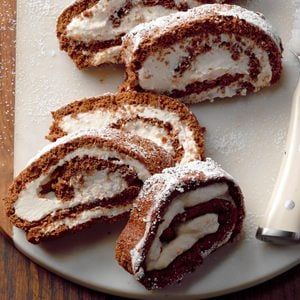 Pumpkin Cannoli Cake Roll Recipe: How to Make It | Taste of Home Orange Ricotta Cake, Italian Christmas Eve Dinner, Orange Ricotta, Cannoli Cake, Pumpkin Rolls Recipe, Dessert From Scratch, Italian Easter, Cake Roll Recipes, Ricotta Cake