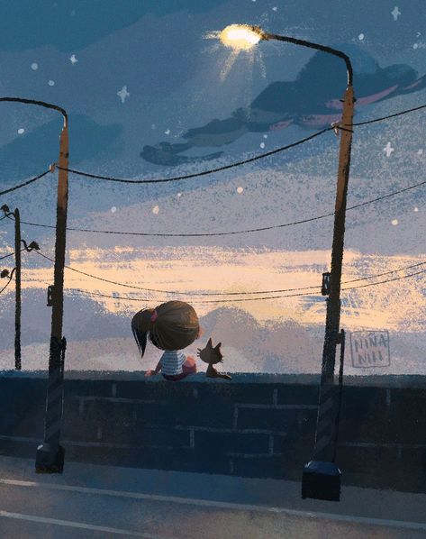 Early Morning Illustration, Morning Illustration, Day Left, Photoshop Tips, 4k Wallpaper, The Dawn, Illustration Artists, Children's Book Illustration, Early Morning