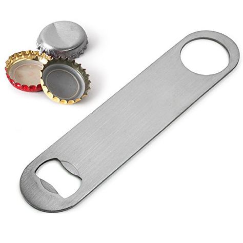 Bar Blade Stainless Steel | bar@drinkstuff Bottle Opener, Bar Blade Bottle Openers for Bartenders bar@drinkstuff http://www.amazon.co.uk/dp/B003ZTT3Q0/ref=cm_sw_r_pi_dp_51vjvb1CX8735 Hover Craft, Copper Bar, Bar Kit, Beer Design, Wine Bottle Opener, Stainless Steel Bar, Open Bar, Stainless Steel Flatware, Beer Bar