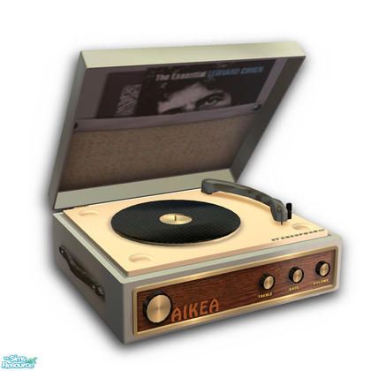 Sims 4 Cc Radio, Sims 4 Cc Record Player, Sims 4 Record Player, 70s Radio, Antique Bed Frame, Sims4 House, Portable Record Player, Antique Bed, Telephone Vintage