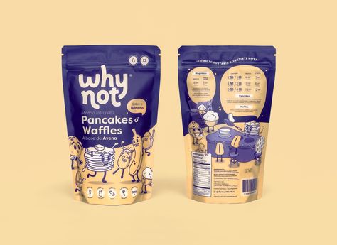 Pancake Packaging Design, Pancake Packaging, Speaker Packaging, Healthy Food Branding, Packaging System, Food Logo Design Inspiration, Indulgent Food, Colombian Food, Waffle Mix