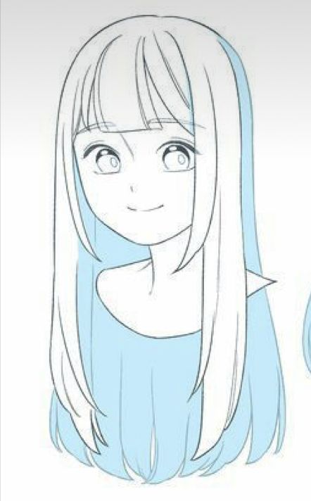 Easy Hair Drawings, Pelo Anime, Drawing Hair Tutorial, Illustration Art Drawing, Anime Drawings Tutorials, Girls Cartoon Art, Art Tutorials Drawing, Art Drawings Sketches Simple, How To Draw Hair