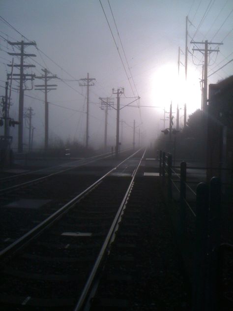 Beaverton, Oregon Freight Train Aesthetic, Small Town Names, Beaverton Oregon, Apocalypse Aesthetic, Railroad Art, Power Lines, Weird Images, Scene Art, Light Rail