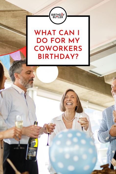 Plan a Happy Hour in the Office Kitchen! If you don't have the budget to host a happy hour outside of the office, or there are no bars nearby, consider hosting a happy hour near the end of the day in the office kitchen or lounge area. If booze is allowed in the office, this can be a fun way to end the day. Read on to learn 7 fun ways to celebrate a co-worker's birthday from #birthdaybutler Co Worker Gift Ideas Birthday, Celebrating Staff Birthdays, Birthday Ideas For Workplace, Small Office Party Ideas, Birthday Ideas For Coworkers, Office Birthday Party Ideas, Work Birthday Ideas, Office Birthday Ideas, Office Celebration Ideas