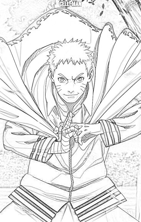 Coloring Pages Kirby, Coloring Pages Strawberry Shortcake, Japan Coloring Pages, Interior Coloring Pages, Naruto Coloring Pages, Naruto Coloring, Hokage Naruto, Naruto Hokage, Simple Coloring Pages